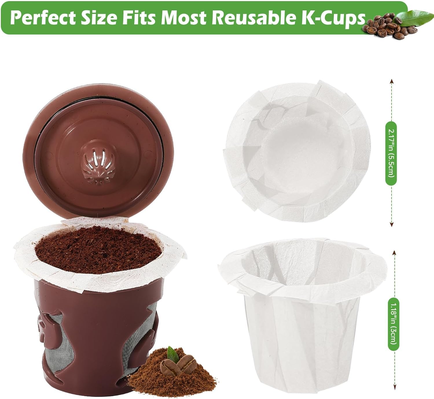 Aussen biodegradable and recyclable filter paper supports eco-friendly use.