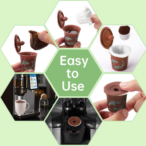 Aussen biodegradable filters reduce waste while preserving robust coffee flavors.