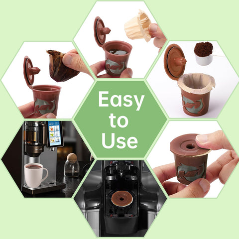 Aussen Keurig replacement filter paper compatible with reusable pods