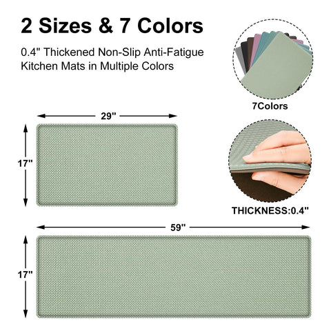 AUTODECO 17x59 mat in use at the sink for fatigue relief during prep.