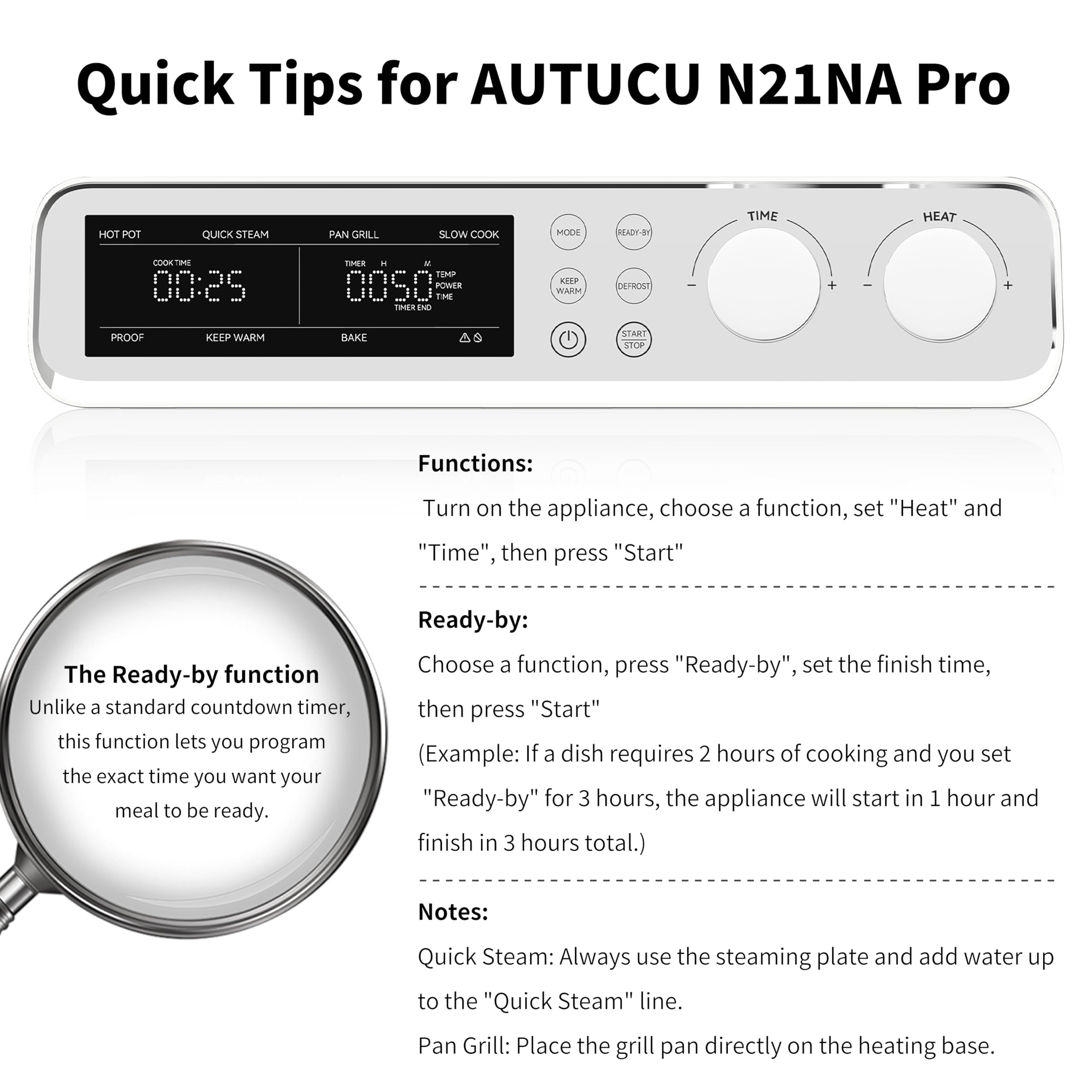 AUTUCU N21NA Pro PFOA-free ceramic coating for safe cooking