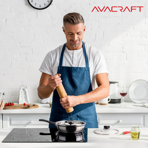 AVACRAFT transformable pan doubles as a sauté pan for versatility.