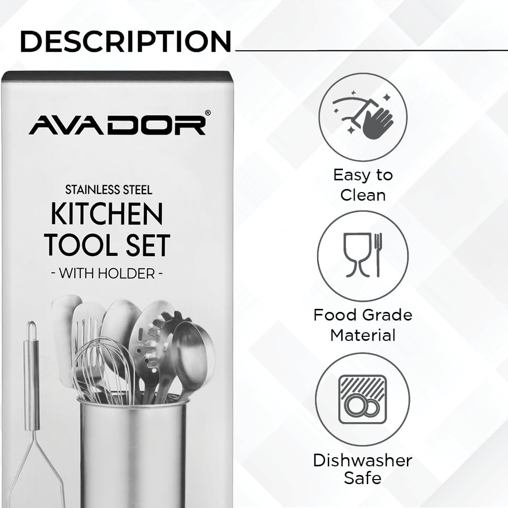 Avador dishwasher-safe utensils simplify cleanup after meal prep