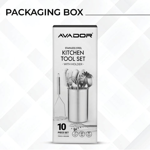 Avador freezer-safe design keeps utensils ready for freezing storage