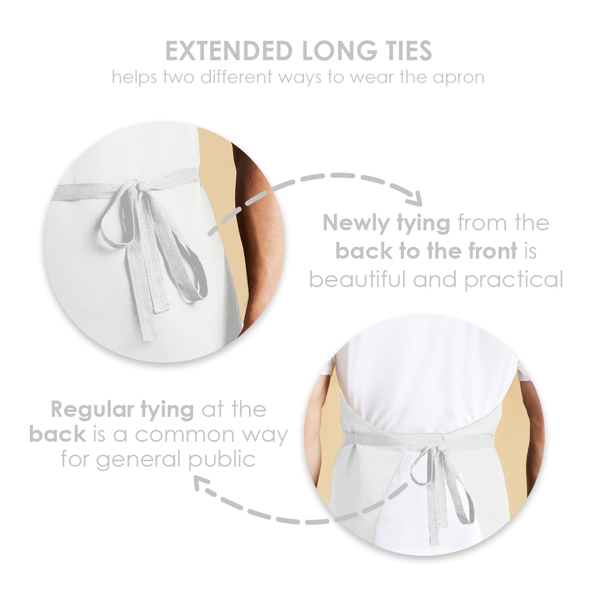Avalon Kitchen chef apron for men provides durable protection during cooking.