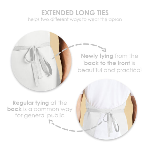 Avalon Kitchen chef apron for men provides durable protection during cooking.