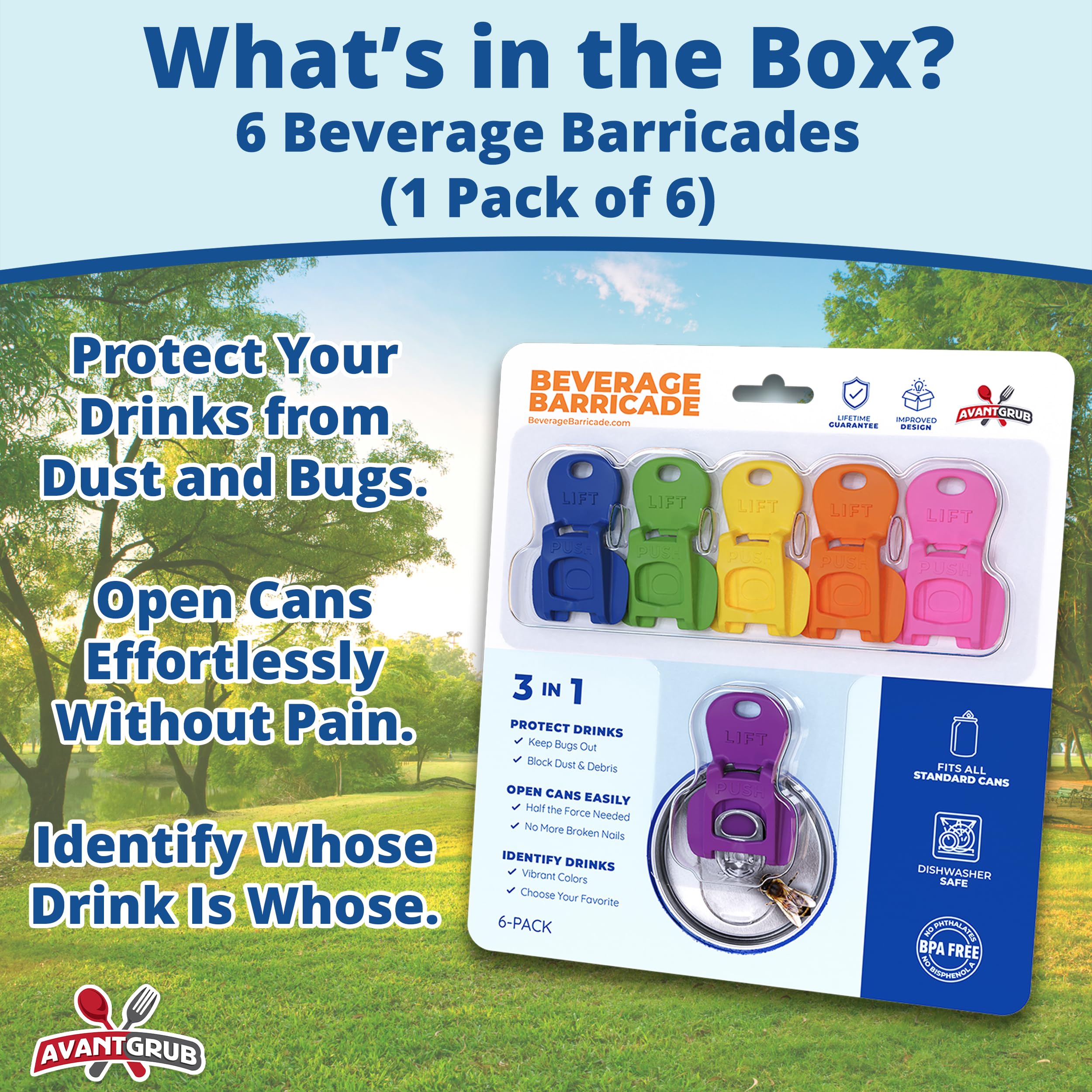 Avant Grub lifetime assurance seal indicating satisfaction guarantee