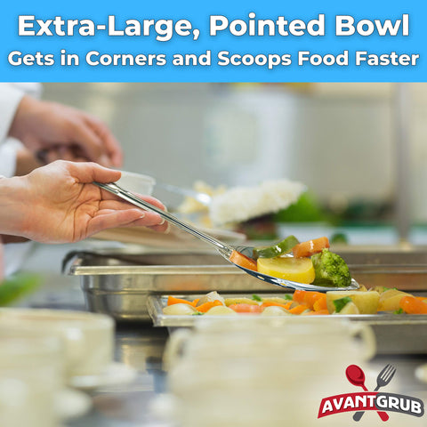 Avant Grub dishwasher-safe spoon simplifies cleanup after busy service.