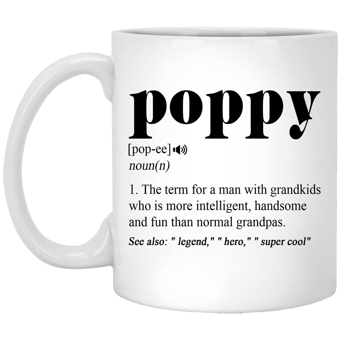 Averaze Poppy Definition Mug front view, durable ceramic for daily coffee rituals.