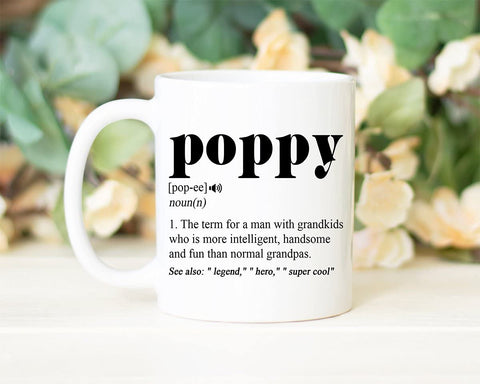 Averaze Poppy Definition Mug side view, easy to clean for busy mornings.