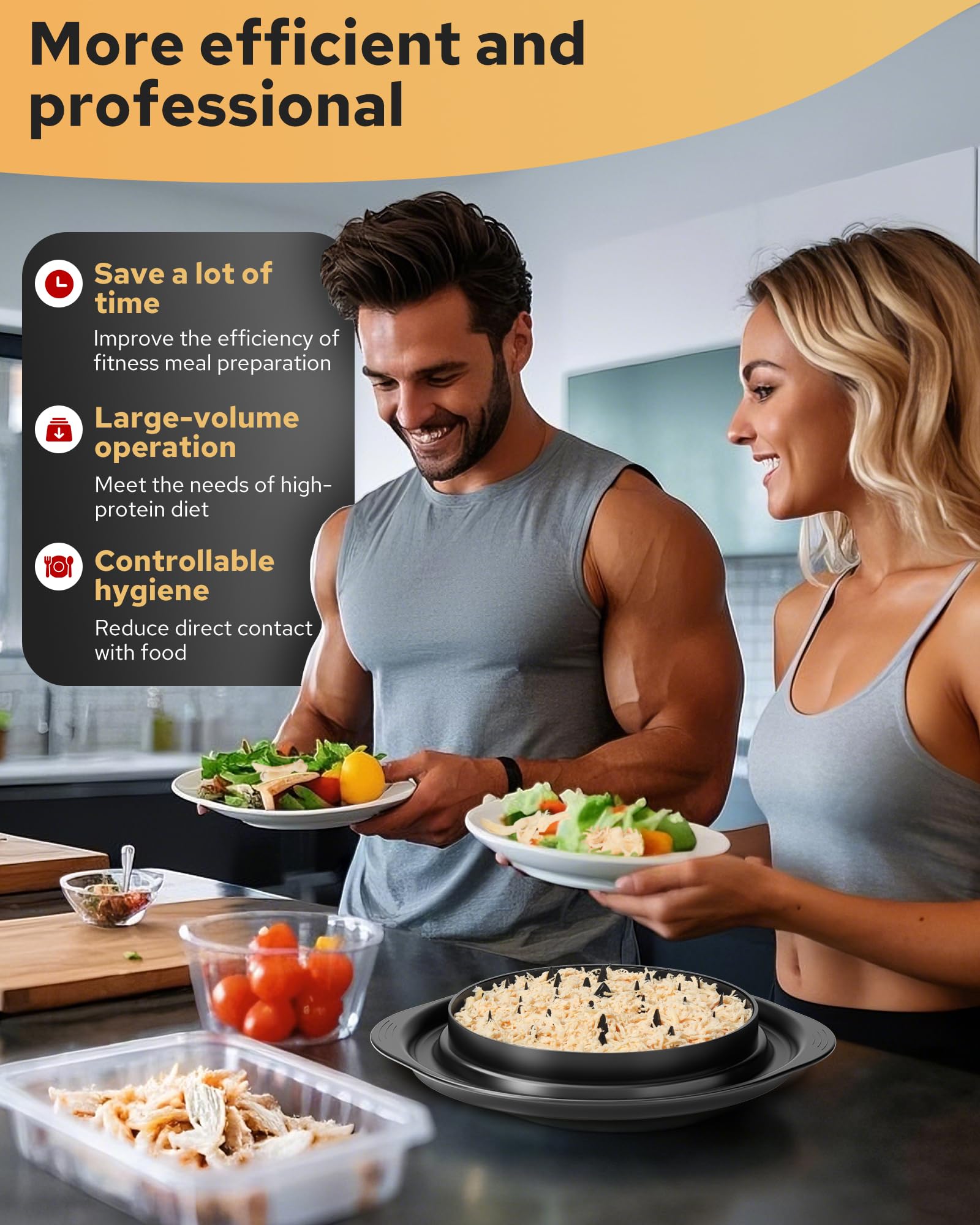 AveFare shredder BPA free construction supports safe food handling