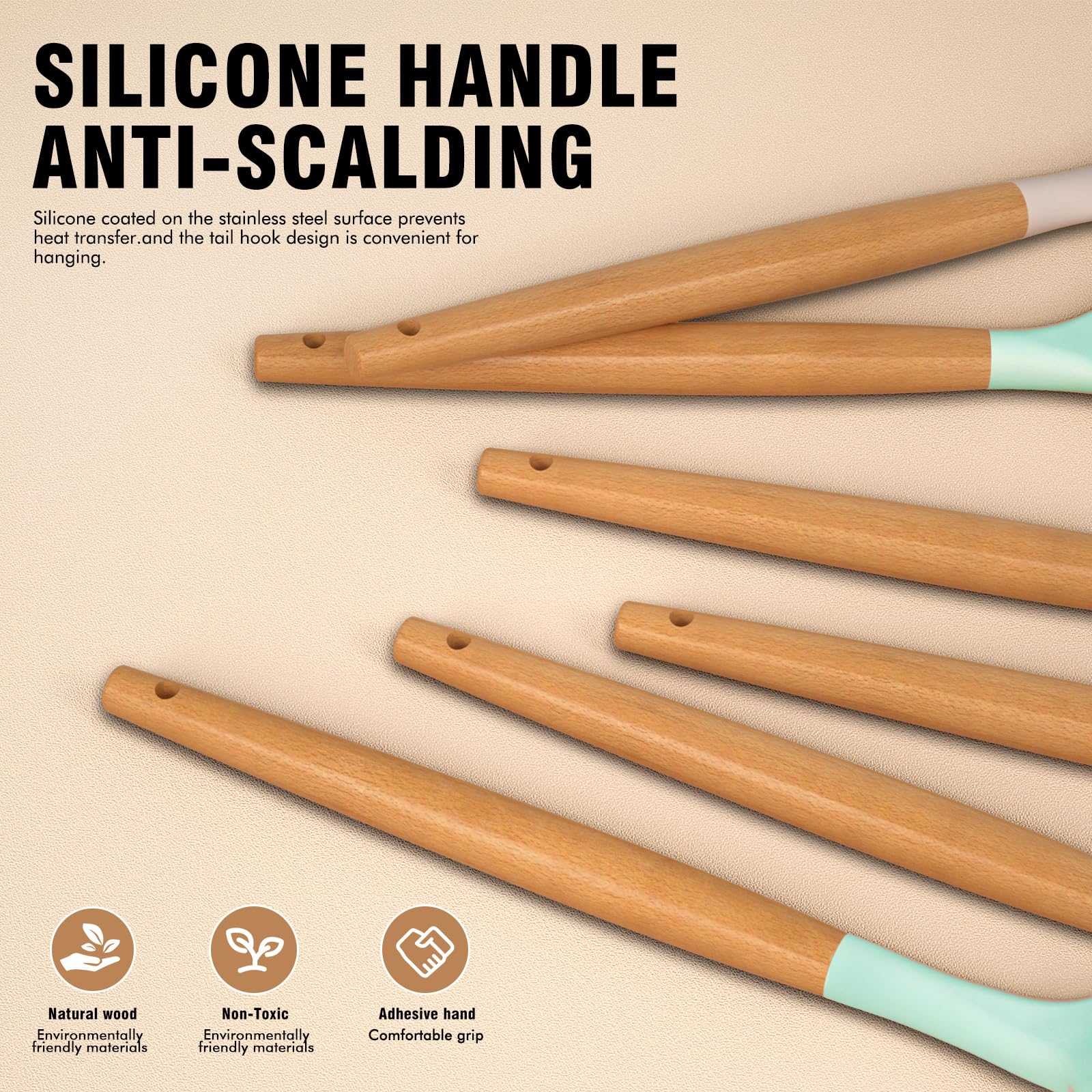 AVGPD deep soup ladle for serving hearty soups and stews.