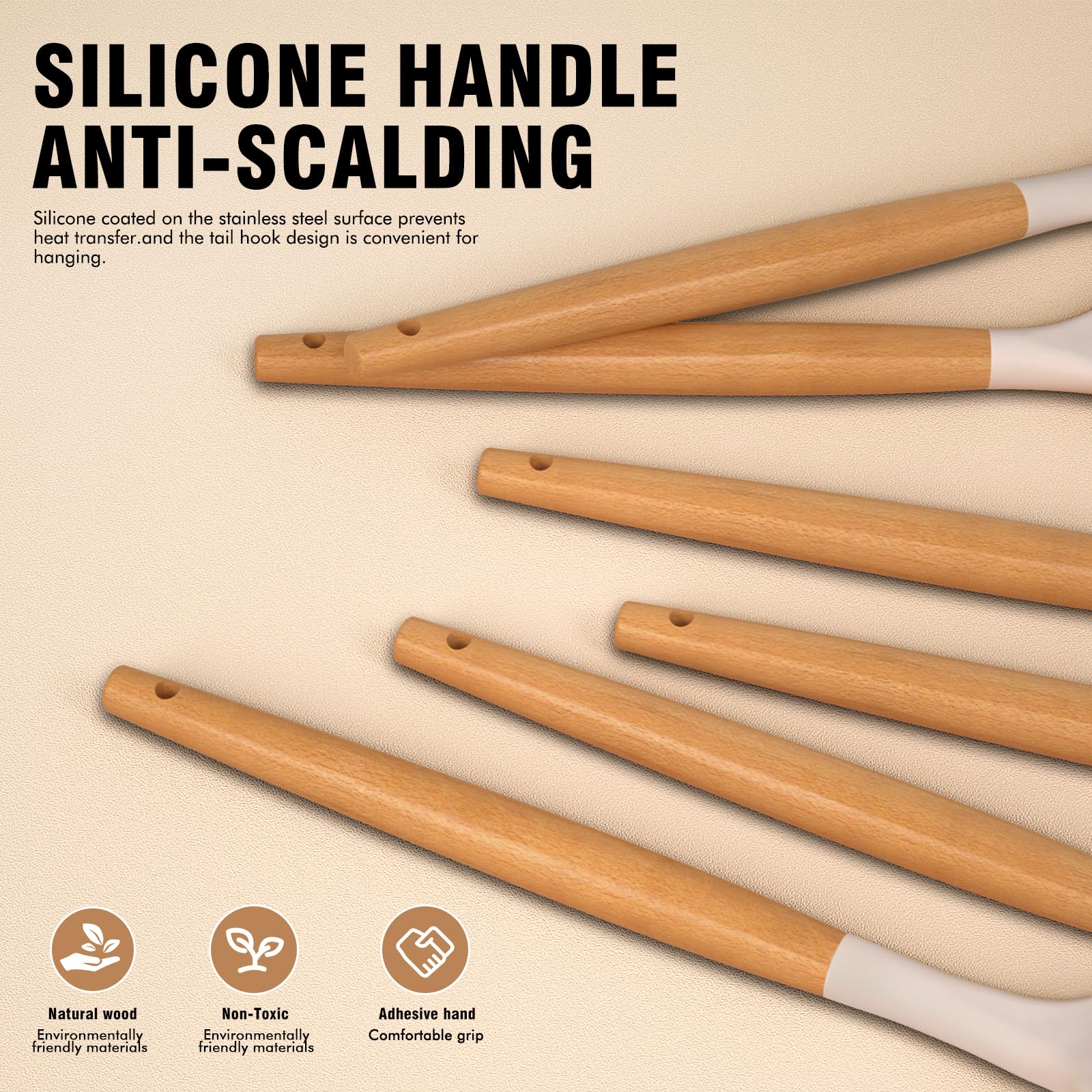 AVGPD basting brush with wooden handle for sauces