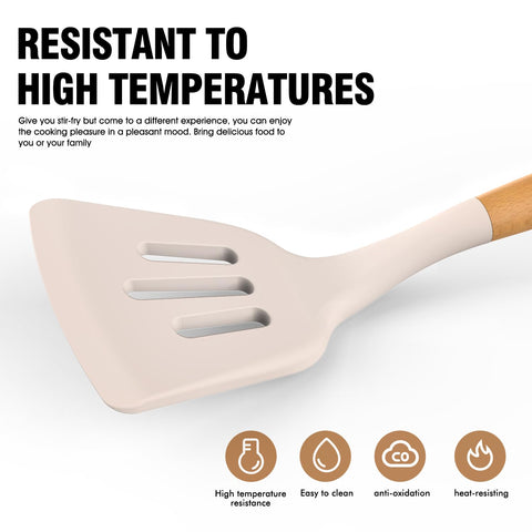 AVGPD spreader spatula with wooden handle for even coating