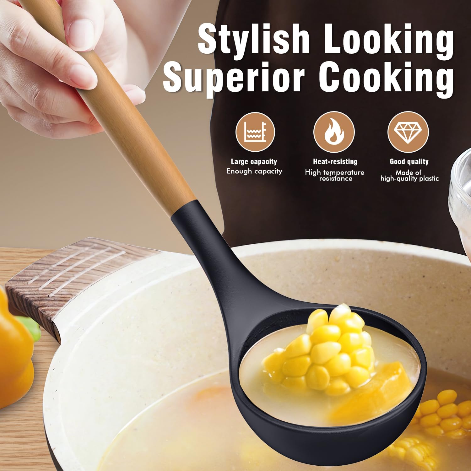 AVGPD utensil holder keeps tools neatly organized and within reach