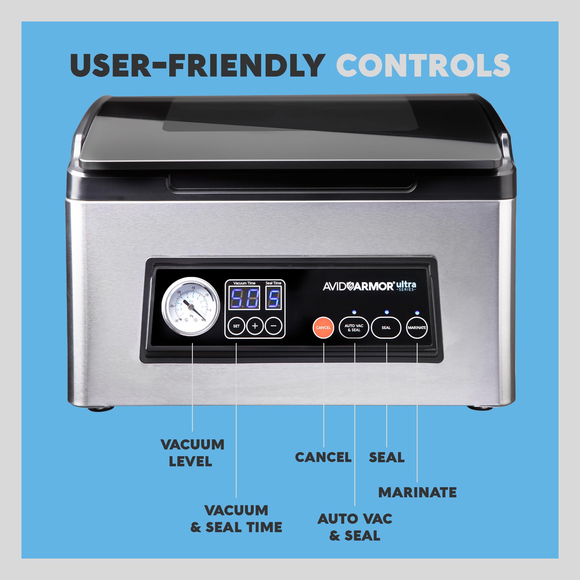 Avid Armor USV32's compact design fits on most countertops for home or small use.