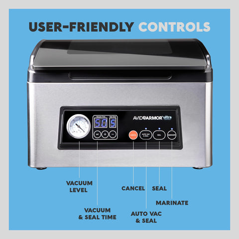 Avid Armor USV32's compact design fits on most countertops for home or small use.