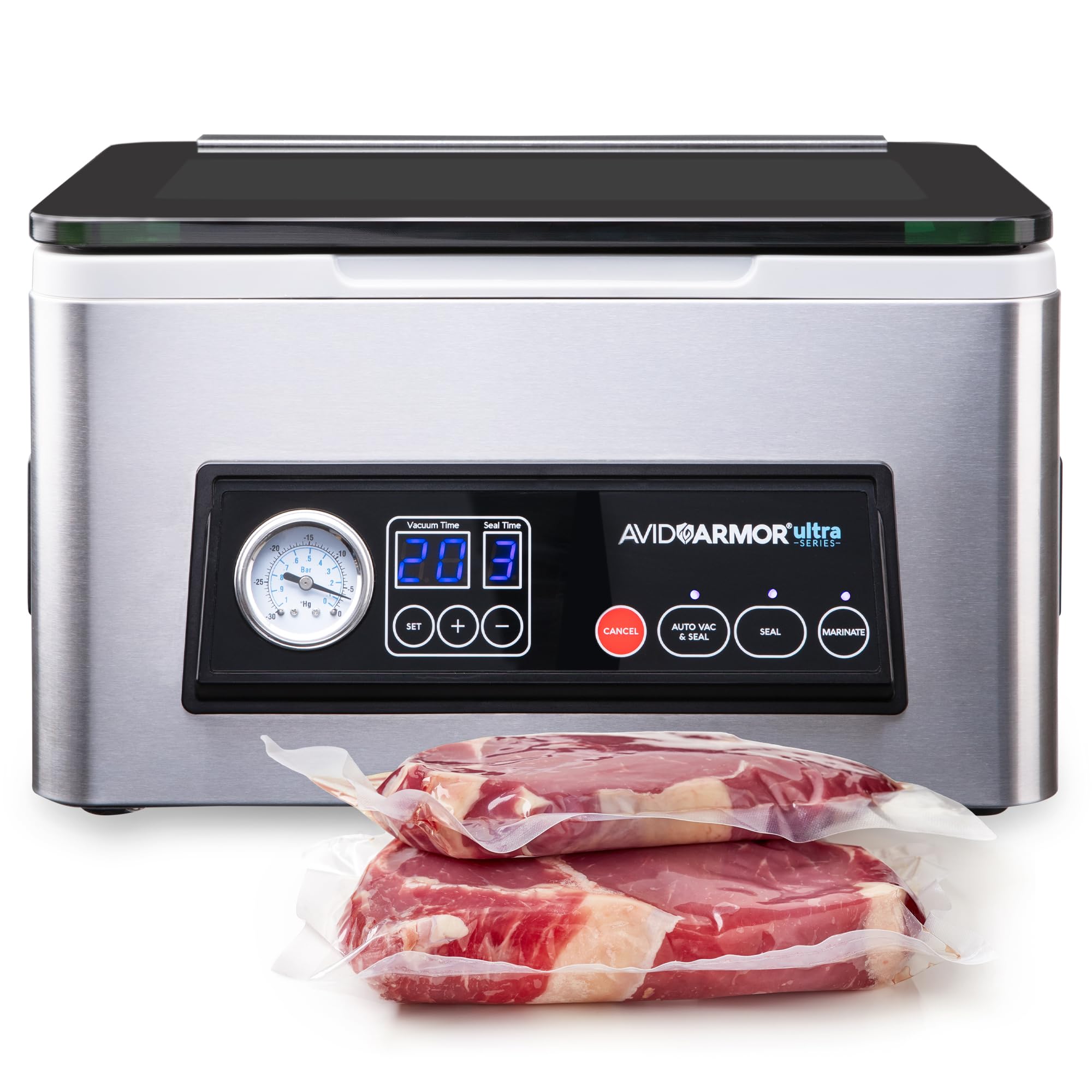 Avid Armor USV20 chamber sealer with 11.5 inch bar for efficient liquid sealing