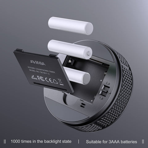AVINIA timer 90dB alarm provides audible reminders in busy spaces.