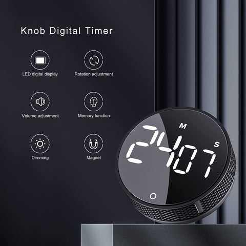 AVINIA digital timer rotary control enables quick, hands-free setting.