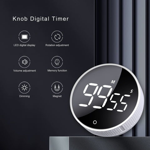 AVINIA rotary timer operation makes setting time quick and intuitive for kitchen and classroom
