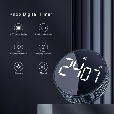 AVINIA timer magnetic back sticks to refrigerators for hands-free timing