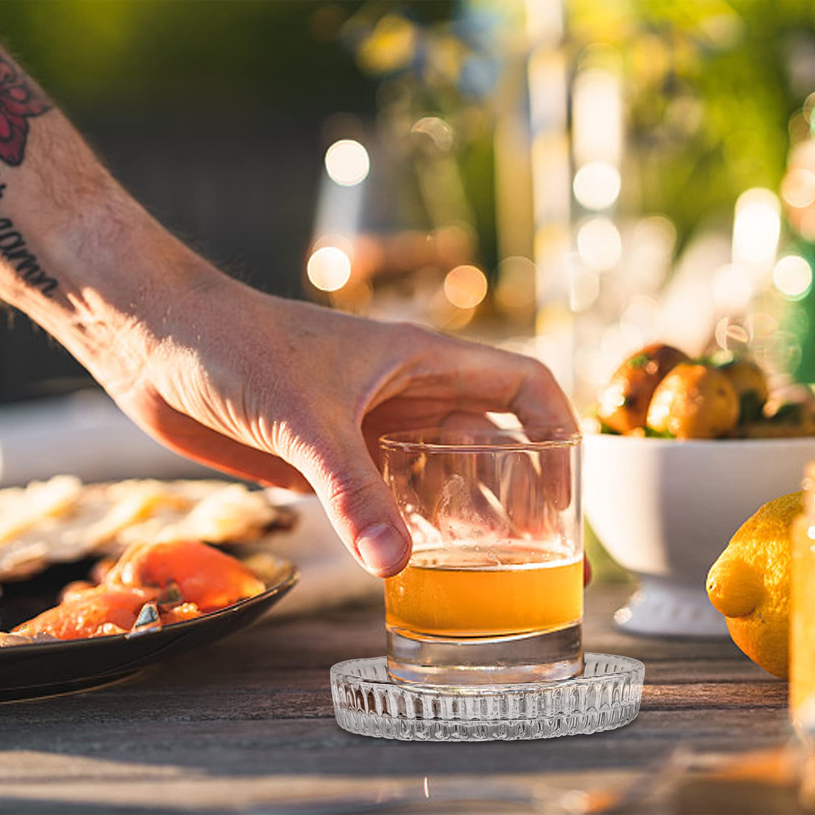 AVLA coaster inner diameter fits most cups and bottles.