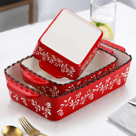 AVLA medium baking dish with handles for oven-to-table service