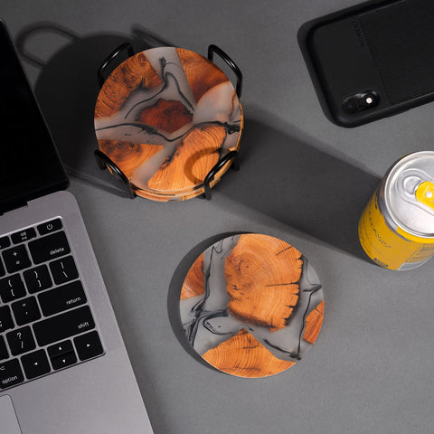 AVOCRAFTS gift-ready coaster set for housewarmings and celebrations.