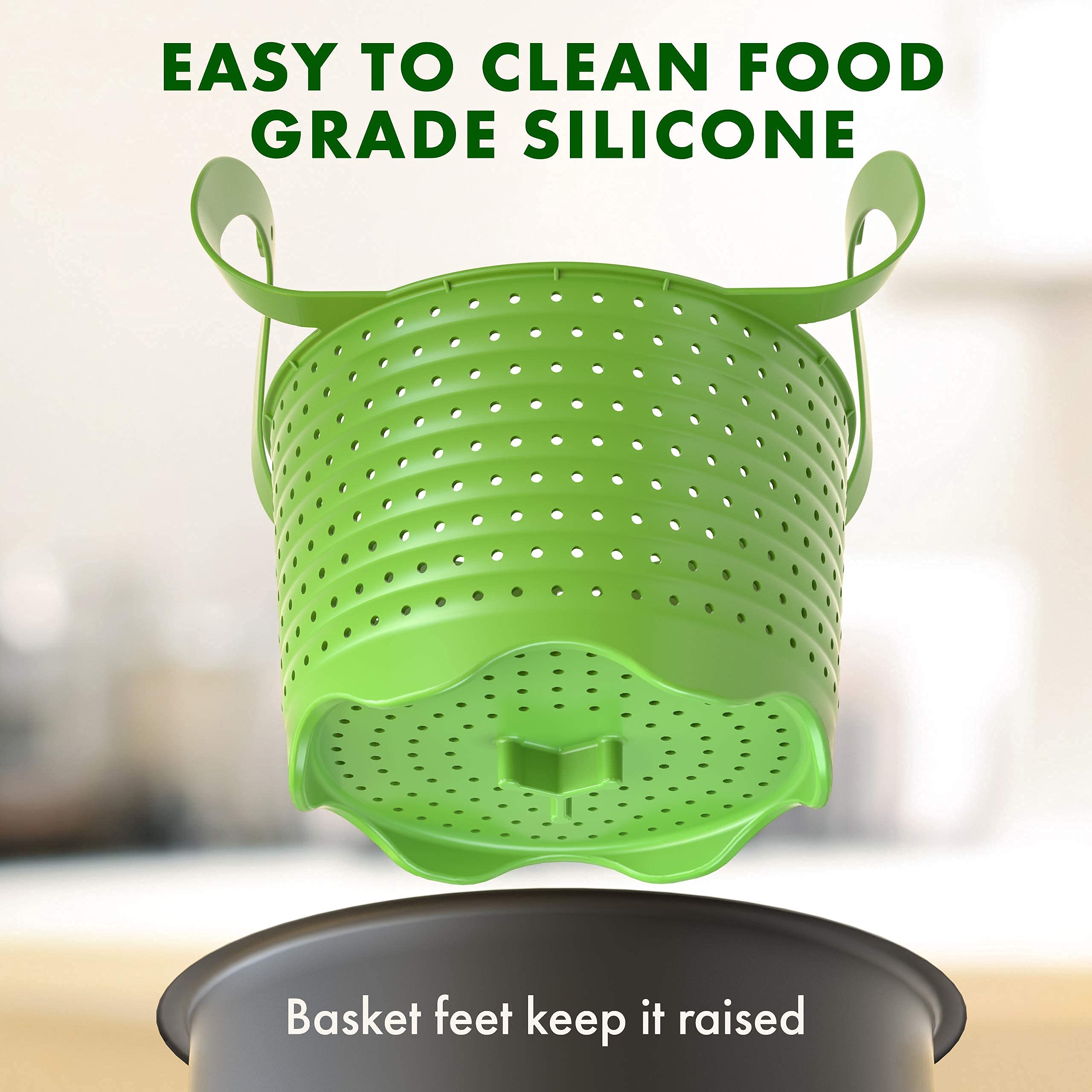 Rust-free design of Avokado steamer basket for reliable use