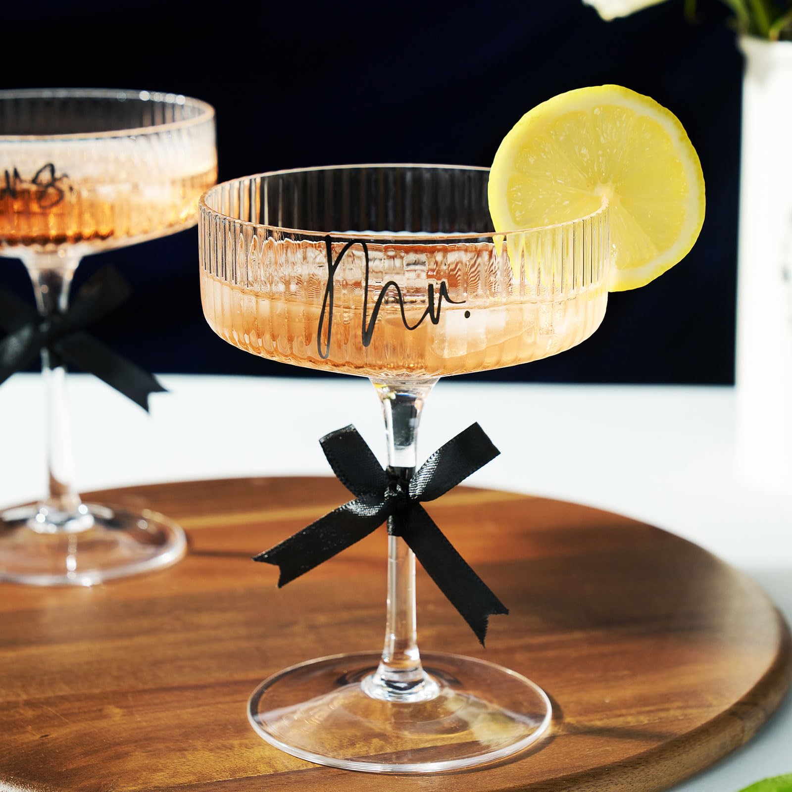 AW BRIDAL 8.5oz champagne glasses for champagne, cocktails, and desserts