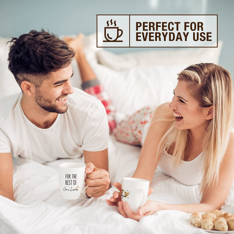 AW BRIDAL couple mugs set for shared coffee moments