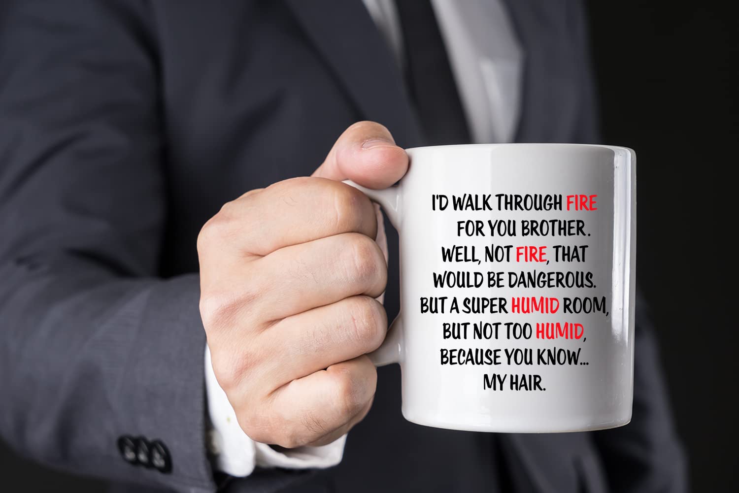 AW Fashions brother gift idea mug for weddings, birthdays, and celebrations.