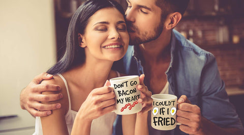 AW Fashions Don't Go Bacon My Heart design adds humor to wedding gifts.