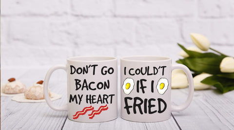 AW Fashions Don't Go Bacon My Heart mug, dishwasher and microwave safe.