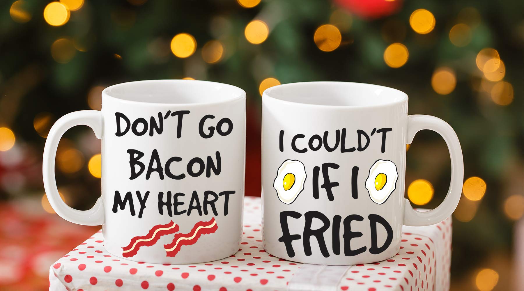 AW Fashions Don't Go Bacon My Heart mugs, carefully packed for safe shipping.