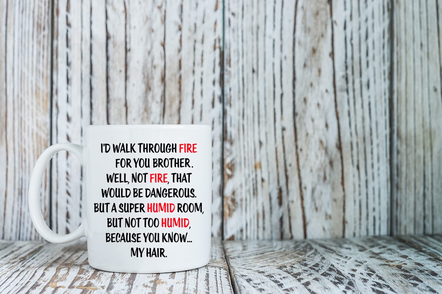 AW Fashions office gift mug acts as a conversation starter at meetings and desks.