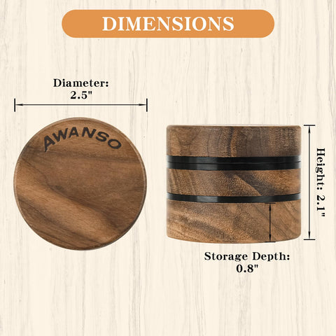 Awanso 2.5-inch grinder ready for everyday kitchen spice grinding