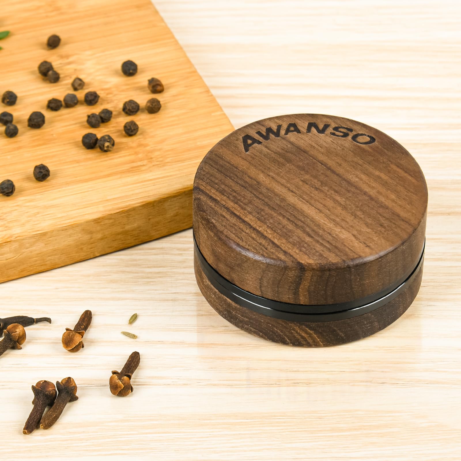 Awanso portable kitchen grinder ideal for on-the-go seasoning.