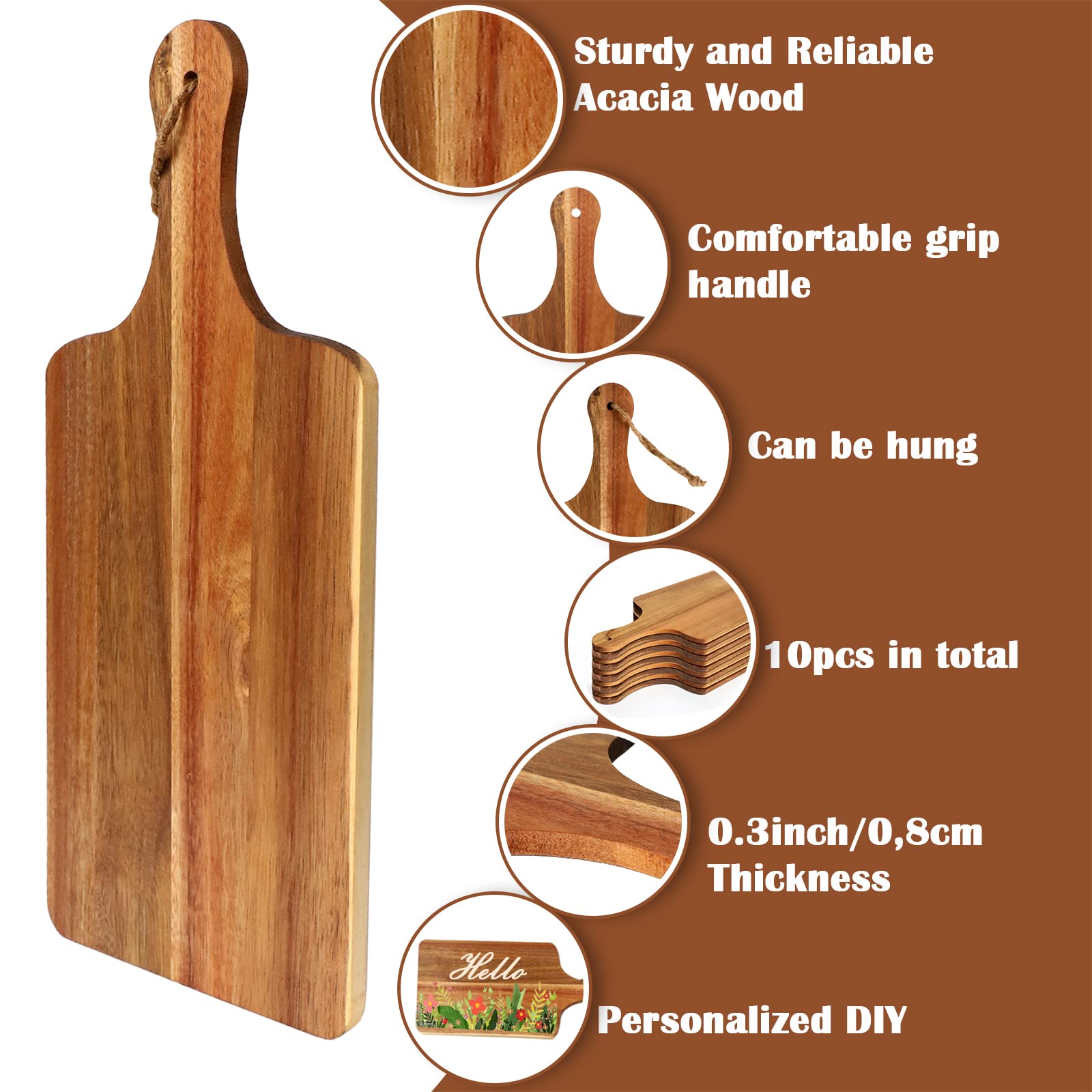 Aweyka board hanging on rope display for wall storage and organization.