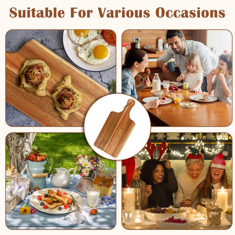 Aweyka serving board with cheese and bread for stylish entertaining.