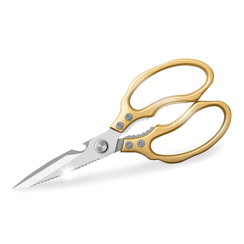 AWinjoy Kitchen Scissors with heavy-duty blades for precise meat and poultry cuts.