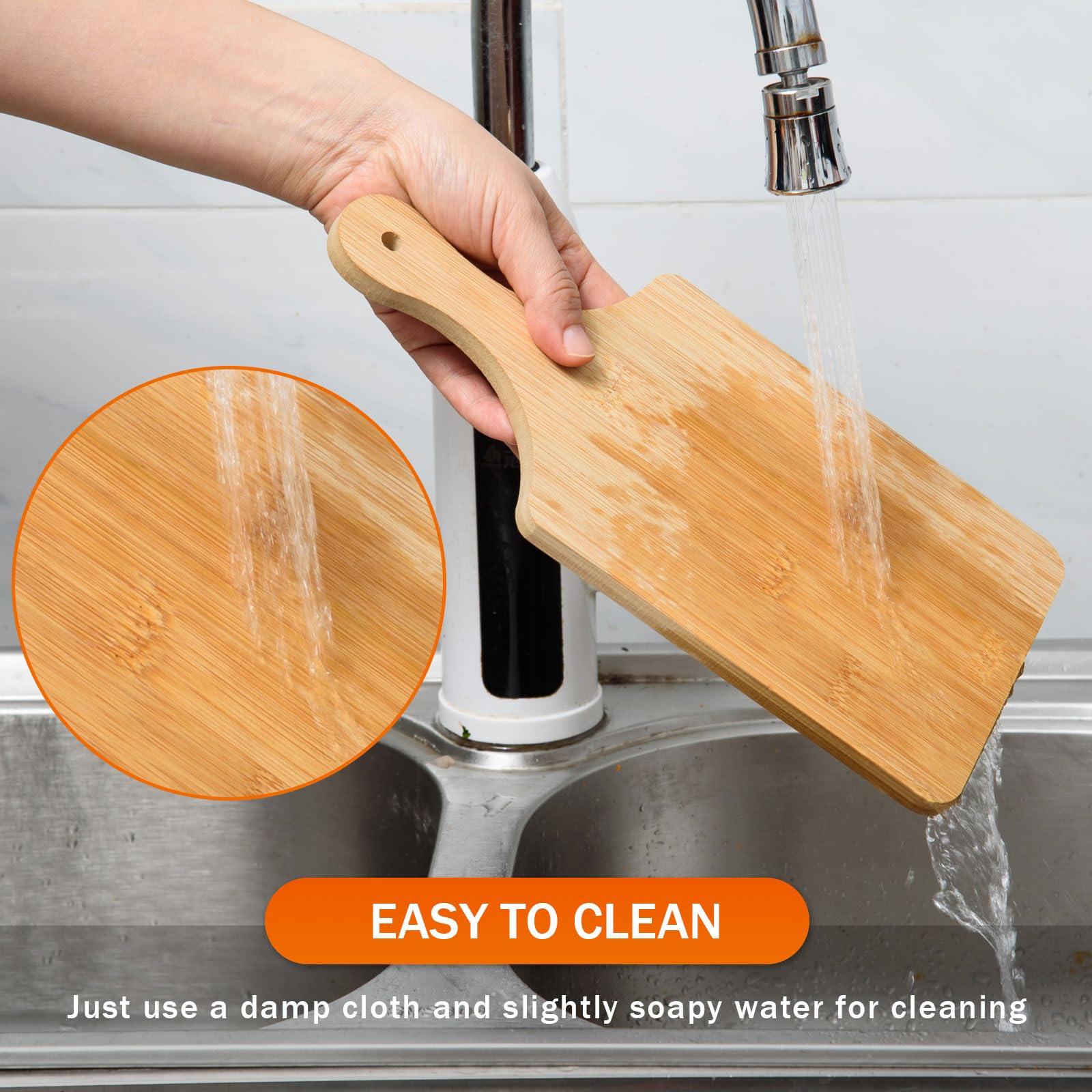 Awizom bamboo cutting boards for charcuterie setups and entertaining trays.