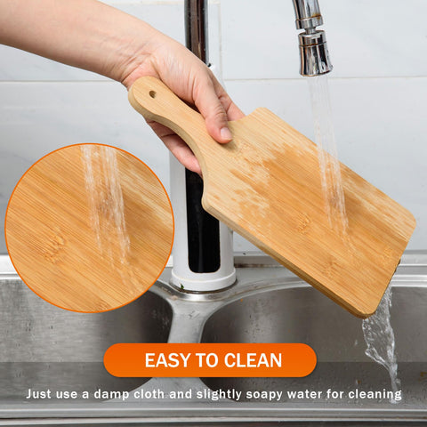 Awizom bamboo cutting boards for charcuterie setups and entertaining trays.