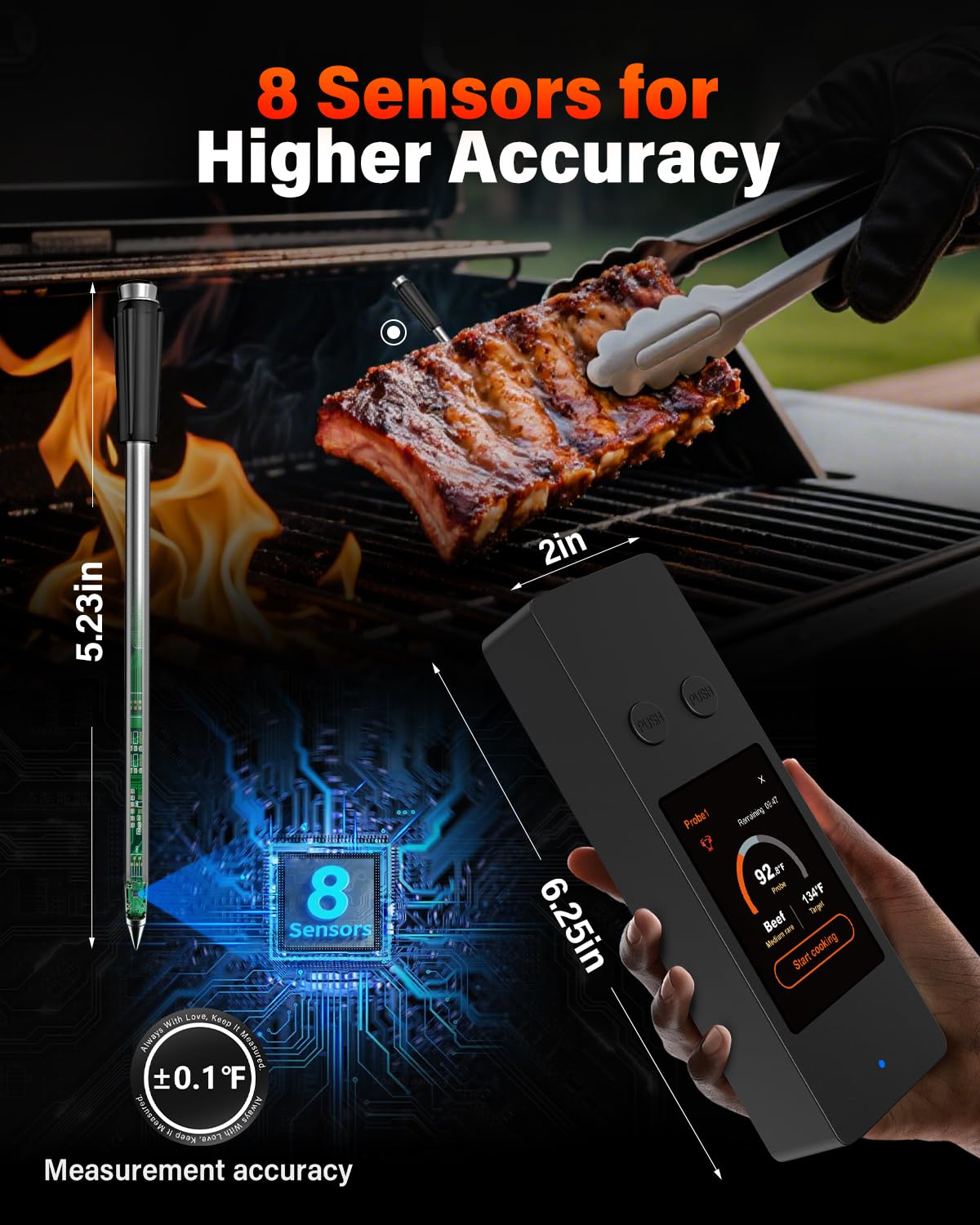 AWLKIM rechargeable dock powering long grilling sessions