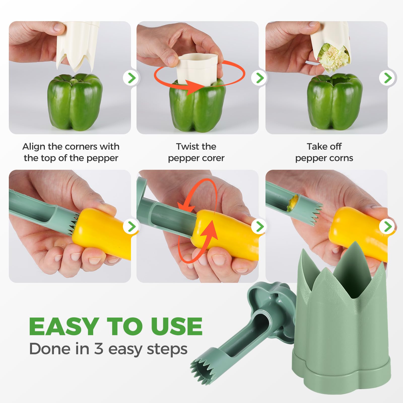 awrose ergonomic non-slip grip supports secure, comfortable use.