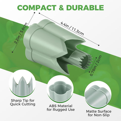 awrose short corer for bell peppers enables quick cores.