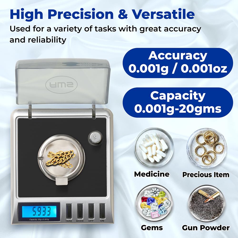 Calibration weights with Gemini-20 ensure reliable, repeatable measurements.