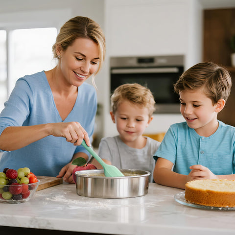 AWTBDP heavy-duty pans resist warping for dependable baking results.