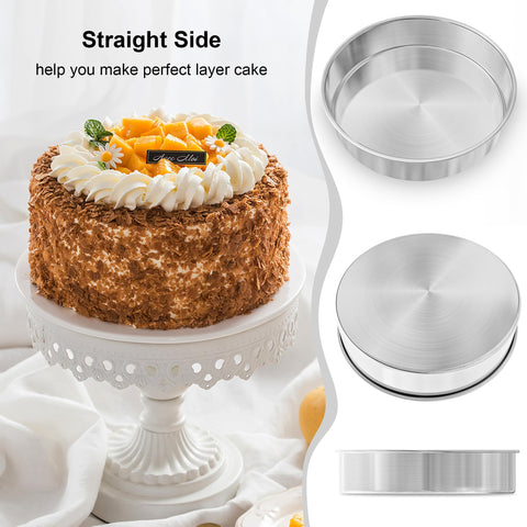 AWTBDP straight-edge pans help create clean, professional layer cakes.